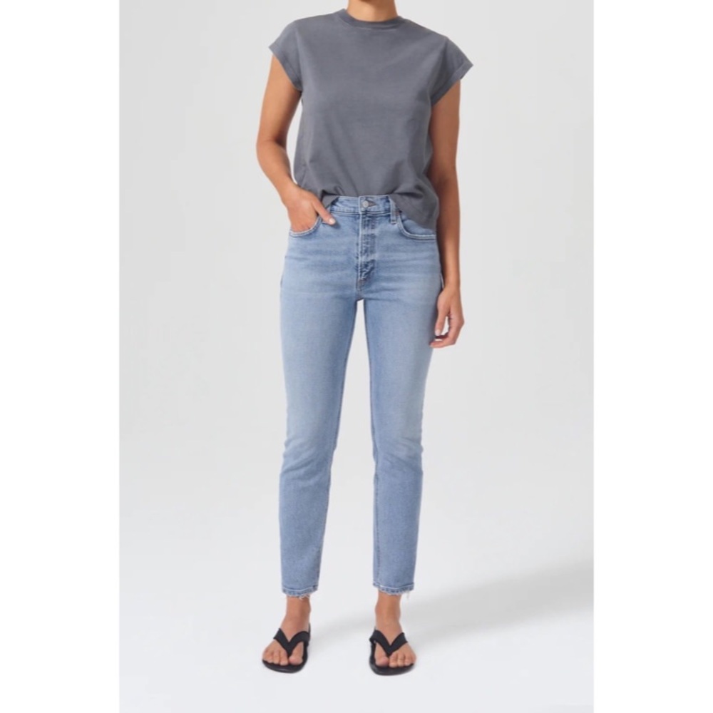 Agolde Willow Mid Rise Slim Crop Jeans